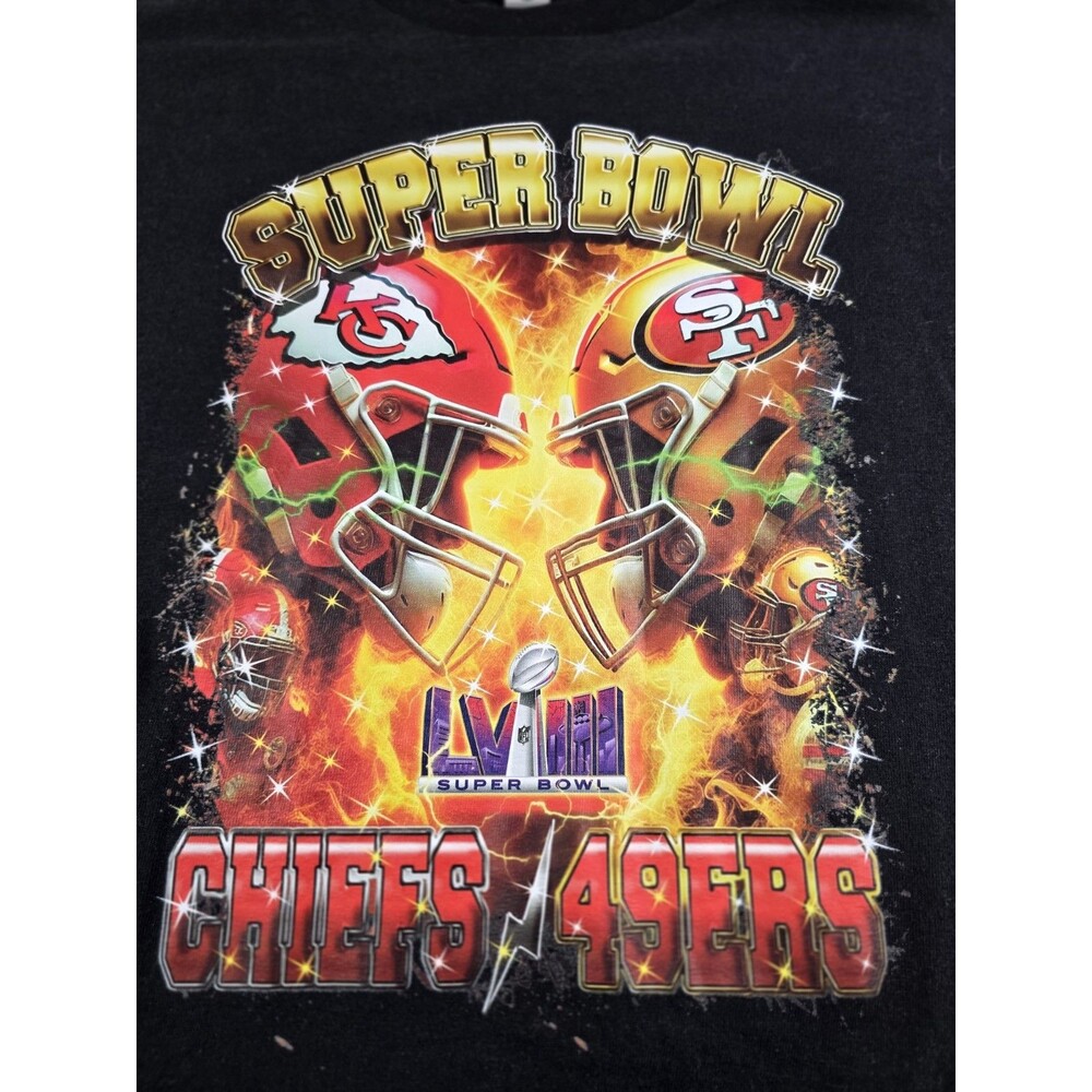 Super Bowl LV111 San Francisco‎ 49ers Vs Kansas City Chiefs Men's Size L